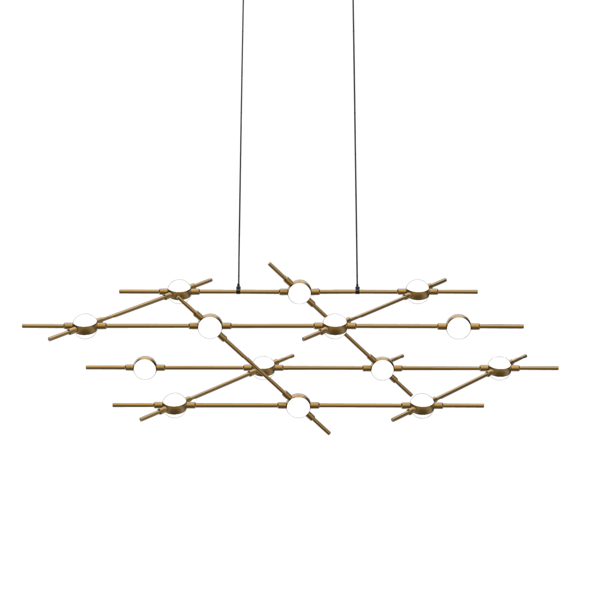 Подвесная люстра DeLight Collection Molecular MD18001067-14A black/gold