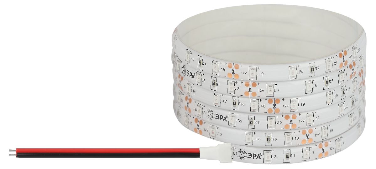 Светодиодная лента Эра 12В 2835 4,8Вт/м зеленый 5м IP65 LS2835-4,8-60-12-G-IP65-1 year-5m Б0059898