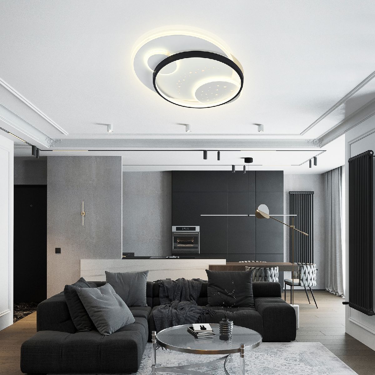 Потолочная светодиодная люстра Natali Kovaltseva Future INNOVATION STYLE 83117