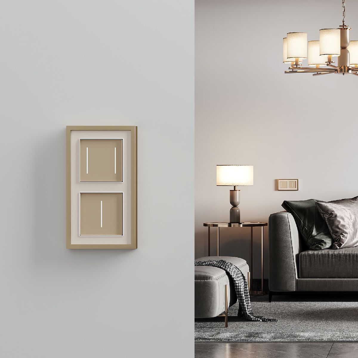 Умный сенсорный выключатель одноклавишный Werkel 4690389197925 W4513011 a064145