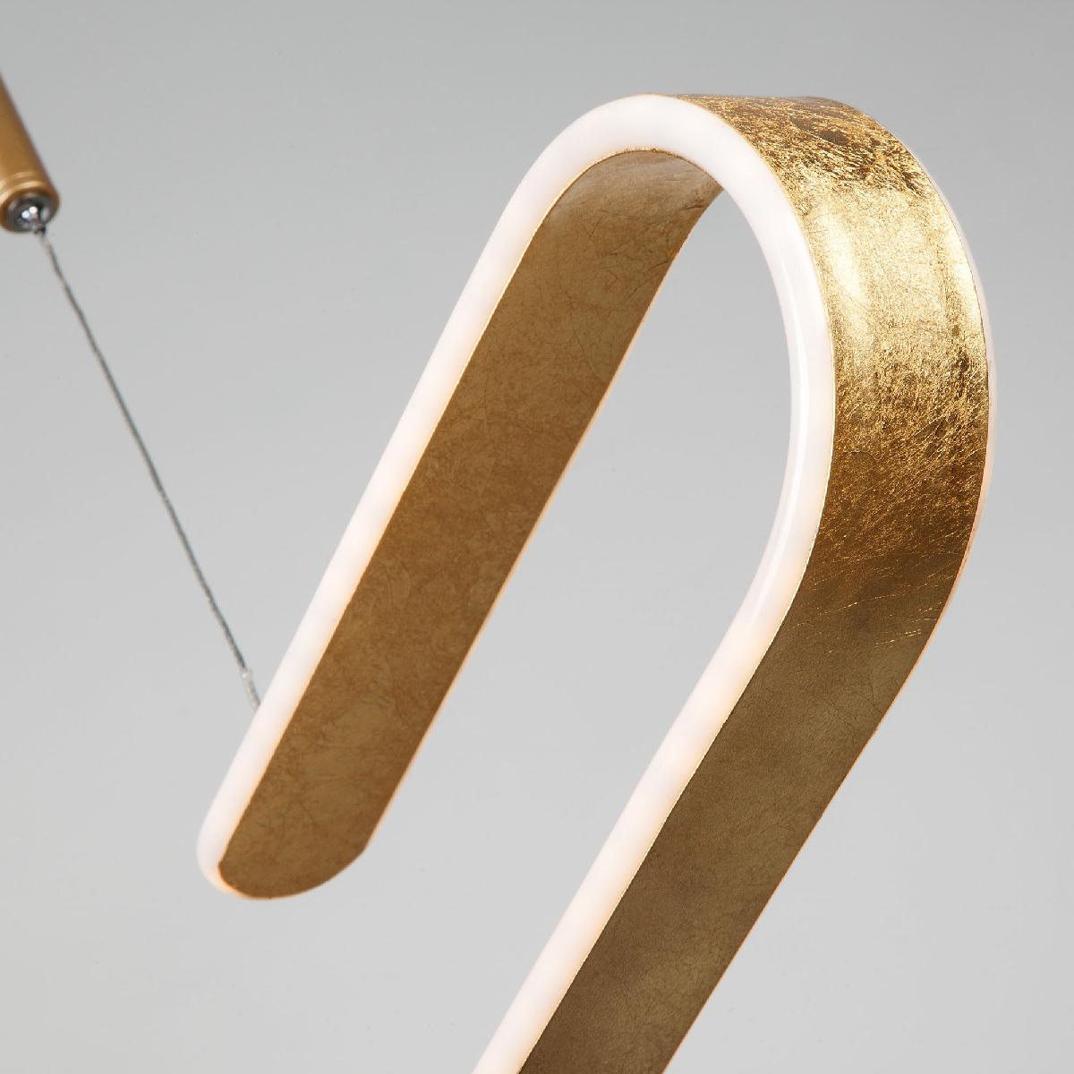 Подвесной светодиодный светильник Eurosvet Sender 90072/1 золотой