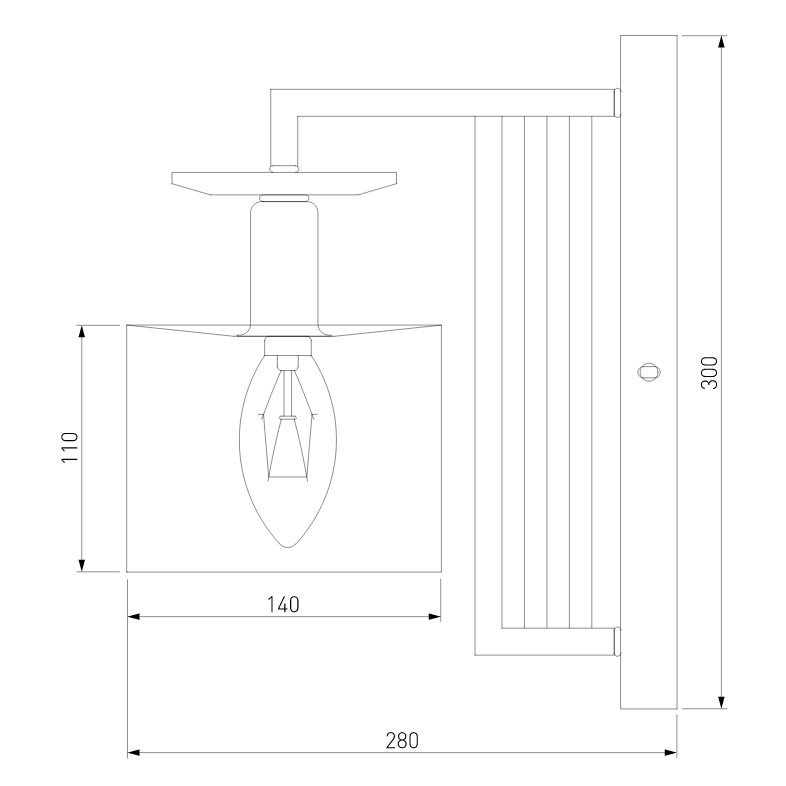 Бра Eurosvet Fargo 60123/1 хром (60108/1)
