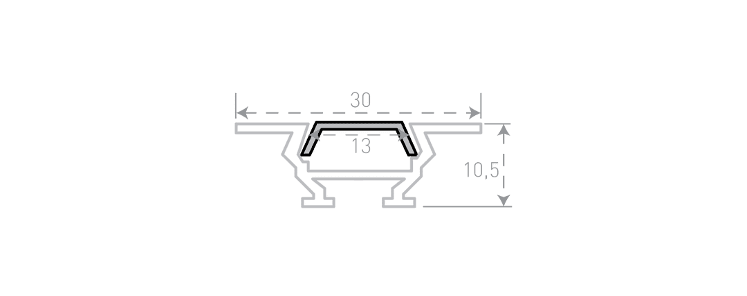 Профиль алюминиевый SWG RC-1030 000084