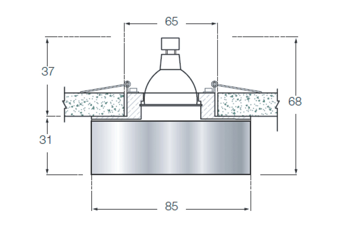 Встраиваемый светильник Donolux Downlight DL143CH/White