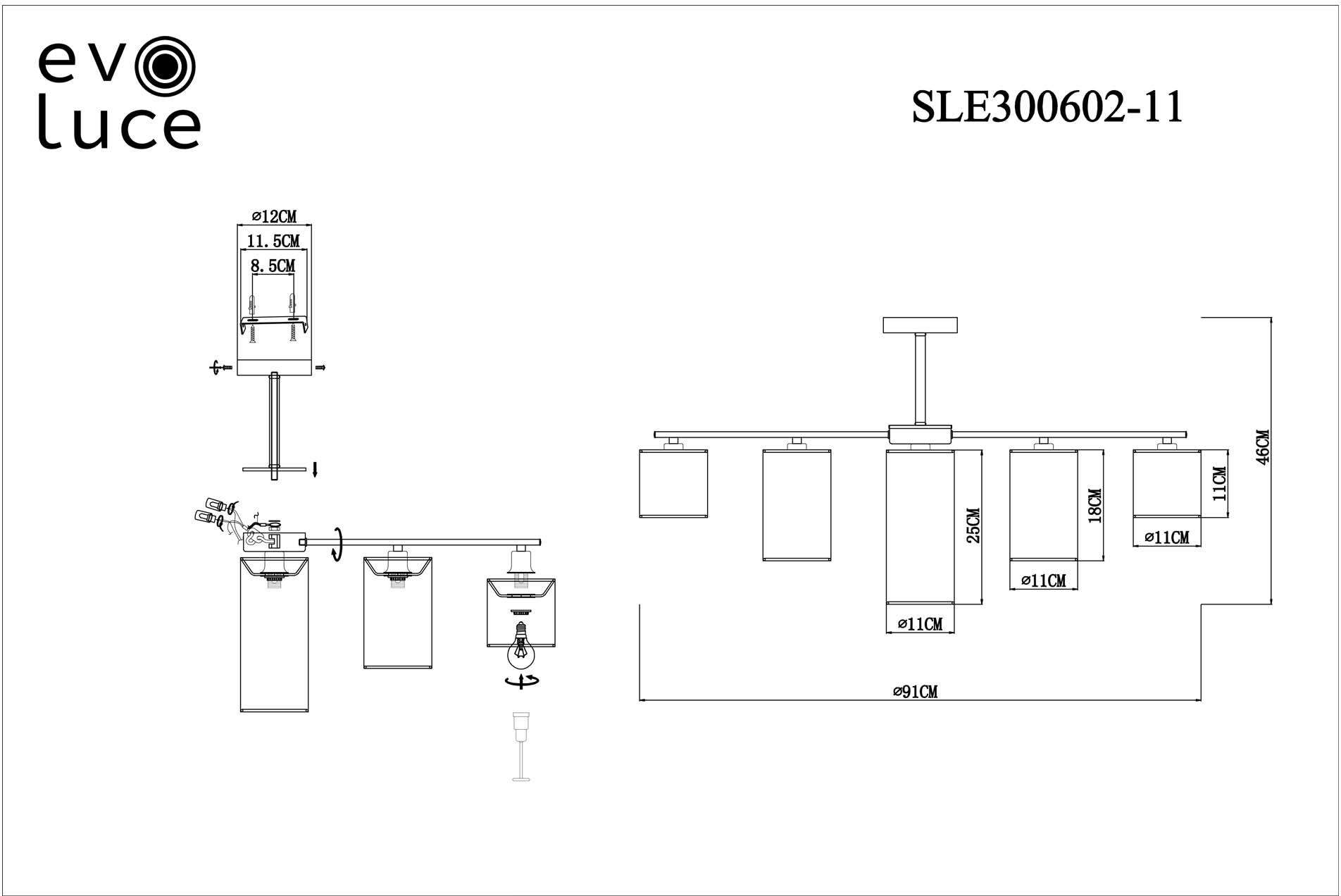 Люстра на штанге ST Luce Essenza SLE300602-11