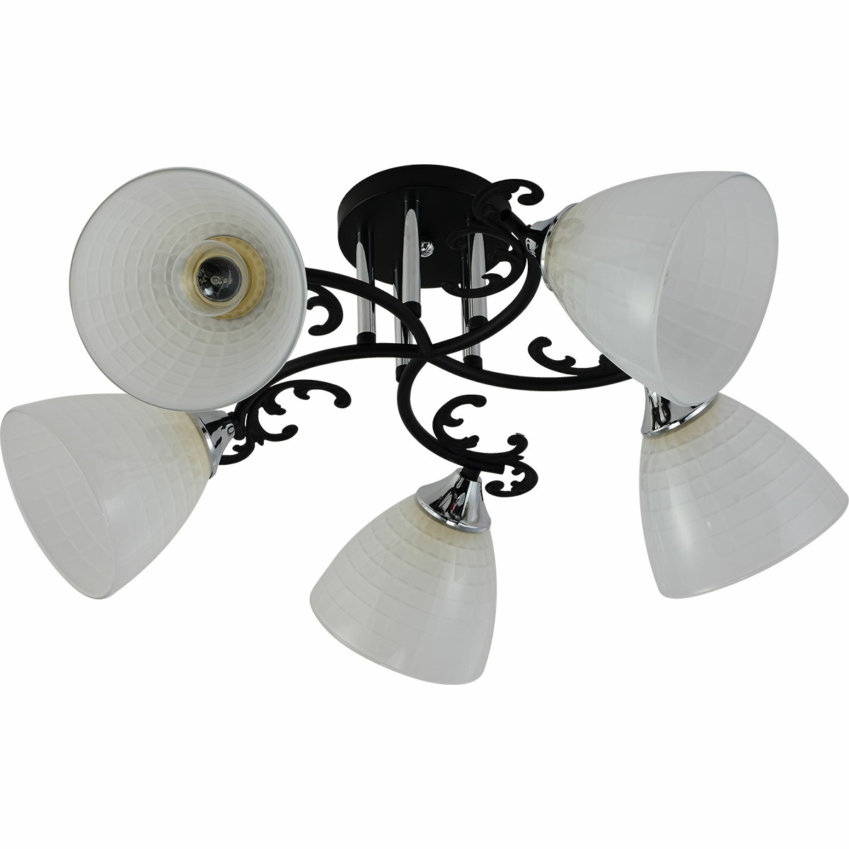 Люстра на штанге Reluce 11308-0.3-05 BK+CR