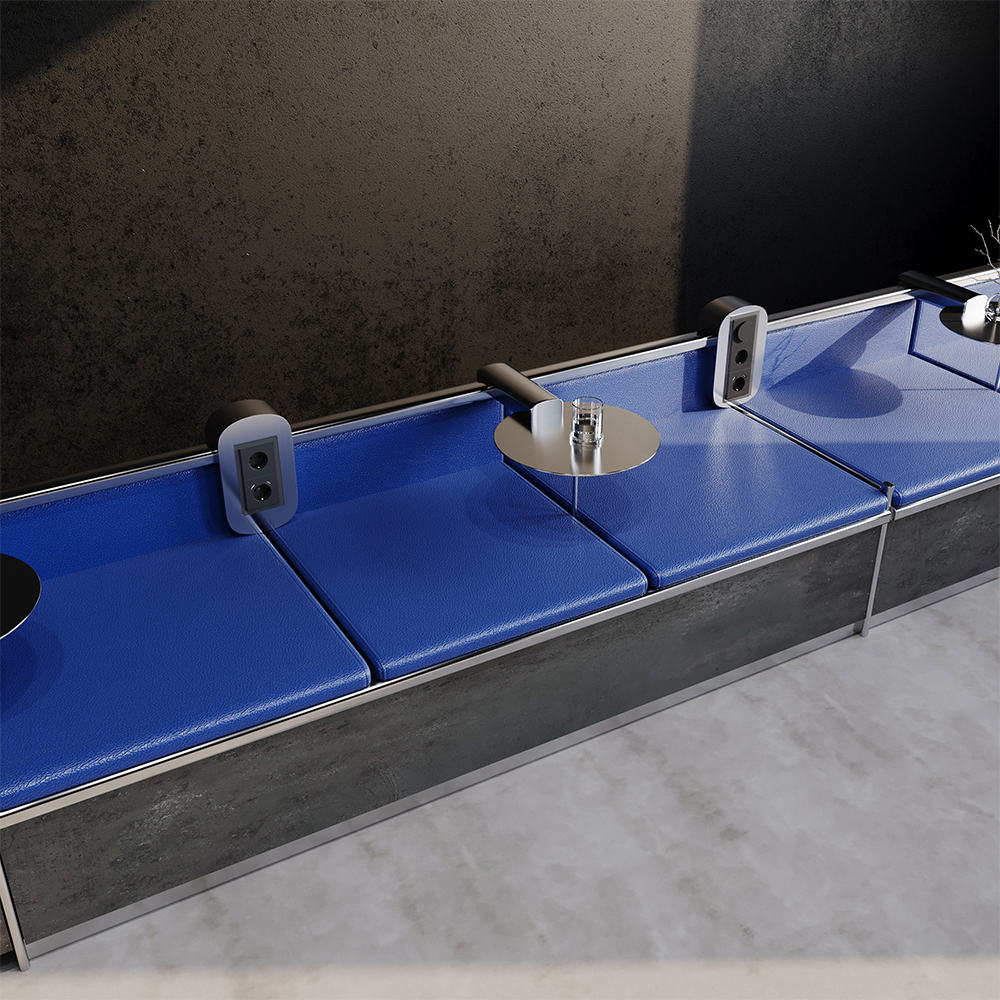 Рамка на 3 поста Voltum S70 VLS110308 (черный,стекло)