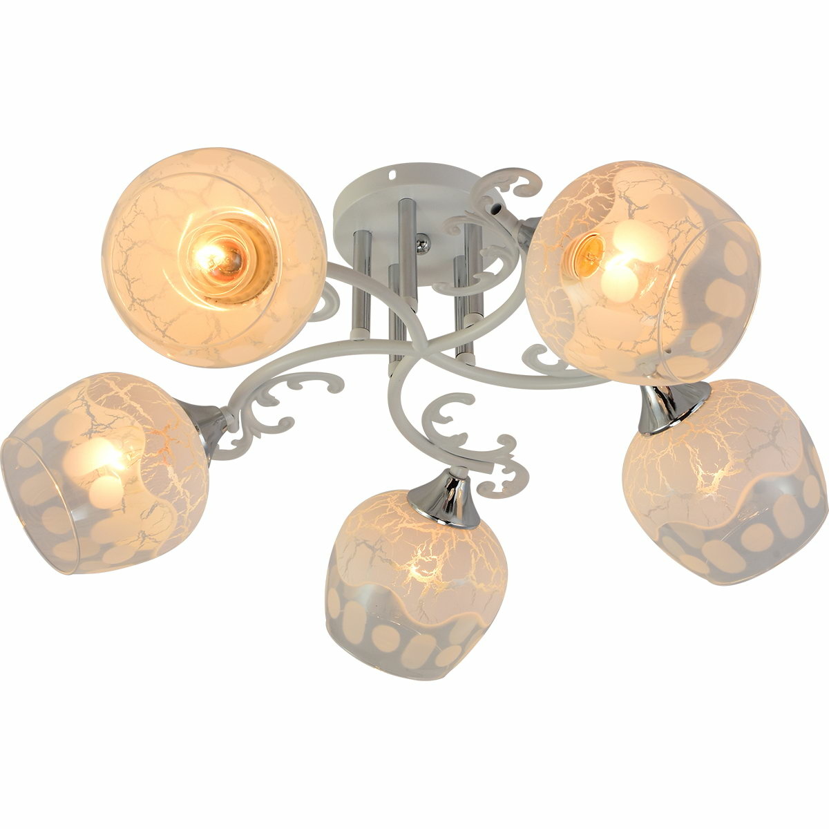 Люстра на штанге Reluce 01308-0.3-05 WH+CR