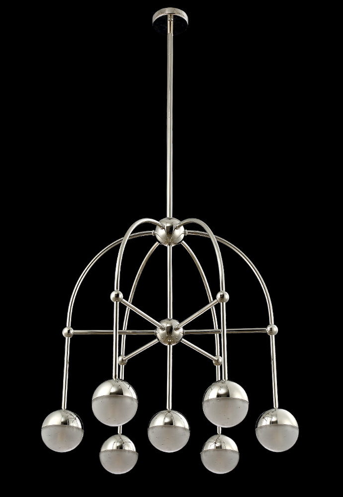 Люстра на штанге Crystal Lux Truena TRUENA SP-PL6+1 NICKEL