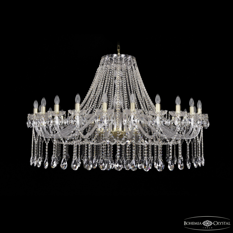 Подвесная люстра Bohemia Ivele Crystal 1413/24/530 G