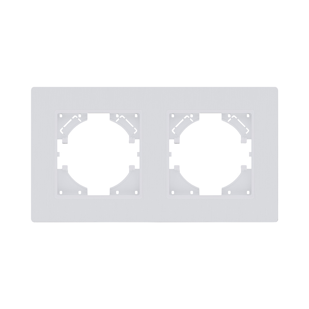 Рамка 2-постовая, белый матовый Kollinger Eleganz Plex EP2WM