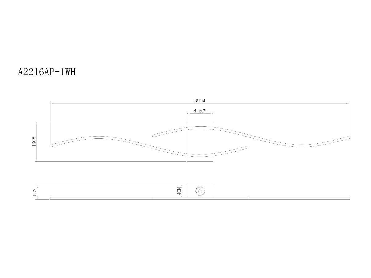 Настенный светильник Arte Lamp Aludra A2216AP-1WH