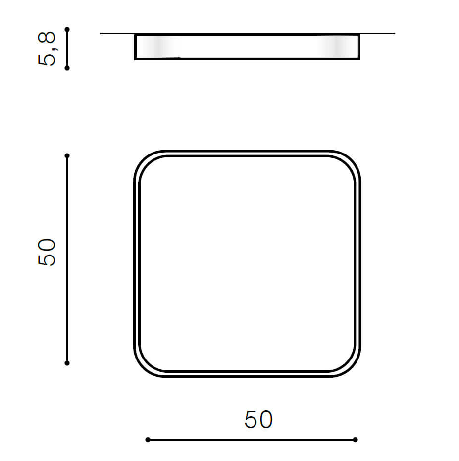 Накладной светильник Azzardo Quadro 50 LED CCT AZ2760
