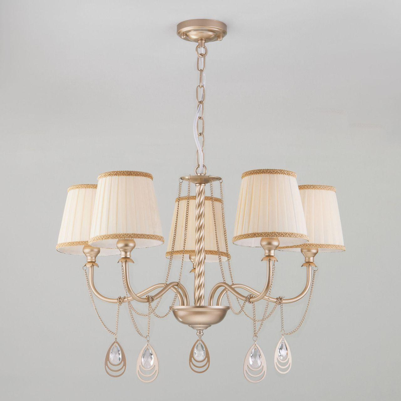 Подвесная люстра Eurosvet Enzo 60068/5 перламутровое золото