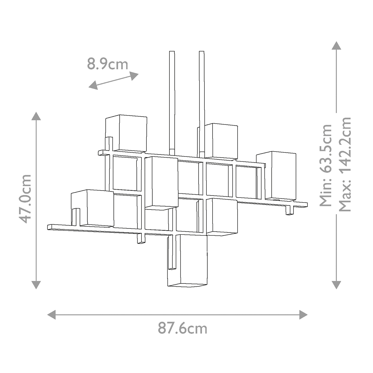 Подвесная люстра Kichler City Lights KL-CITY-LIGHTS7B