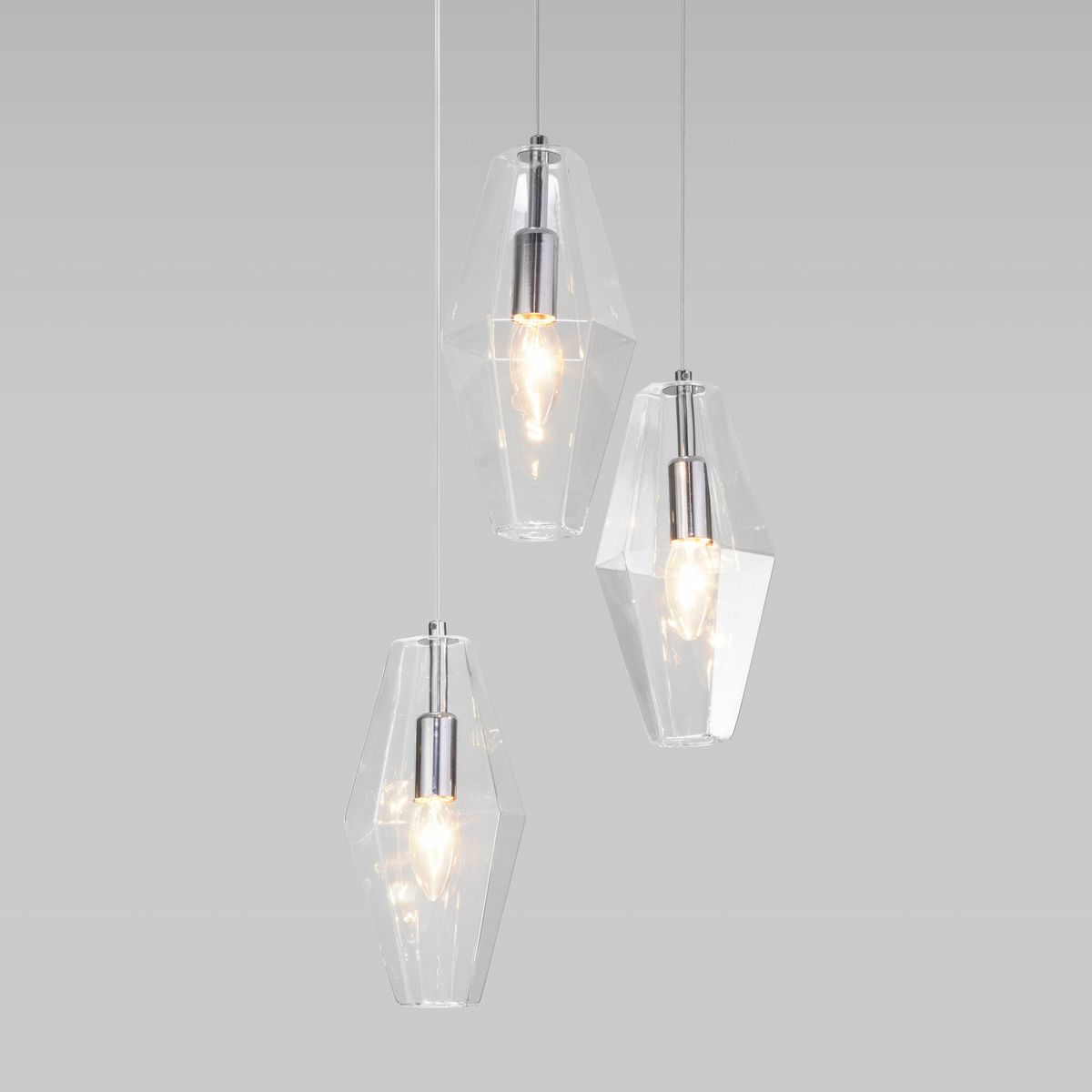 Подвесная люстра Eurosvet Prism 50236/3 прозрачный a058959