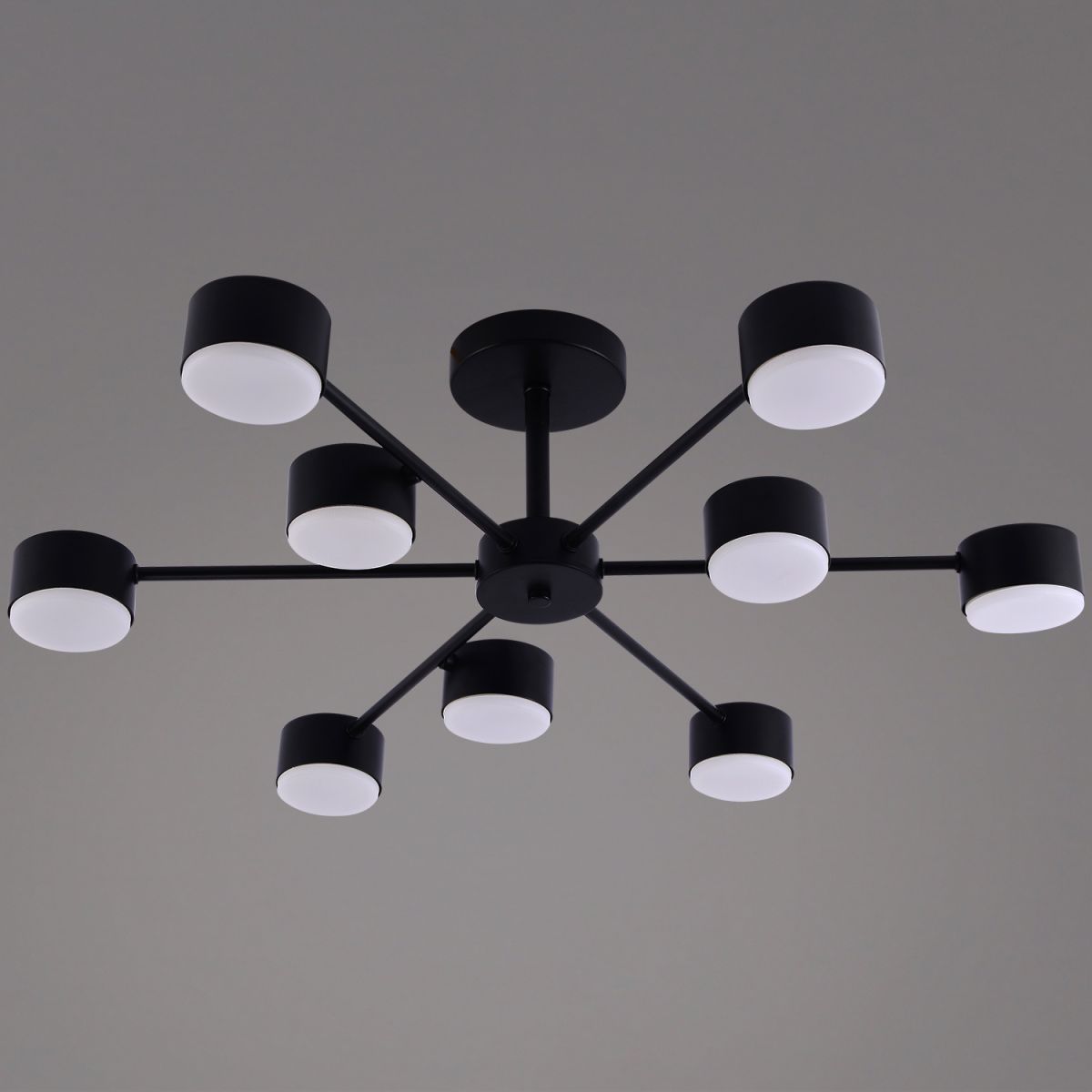 Люстра на штанге Reluce 03738-0.3-09 BK GX53