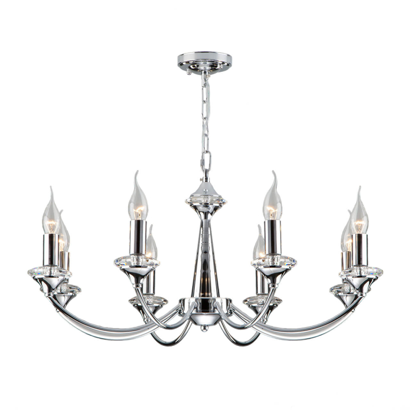Подвесная люстра Eurosvet Garda 60096/8 хром