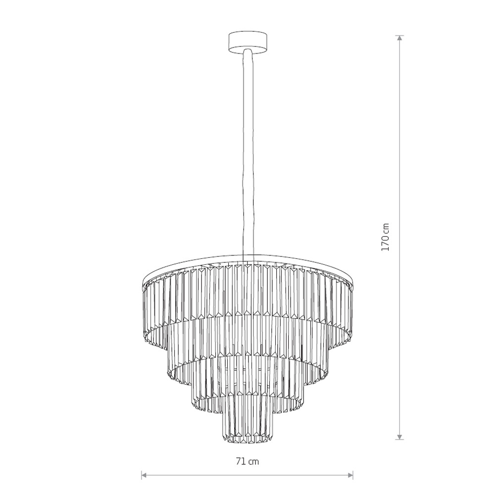 Подвесная люстра Nowodvorski Cristal L 7614