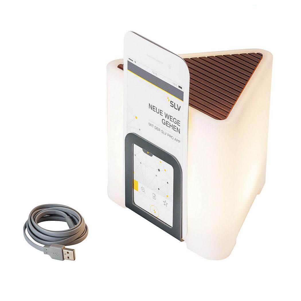 Переносной светодиодный фонарь SLV Degano аккумуляторный 183х150 1001415