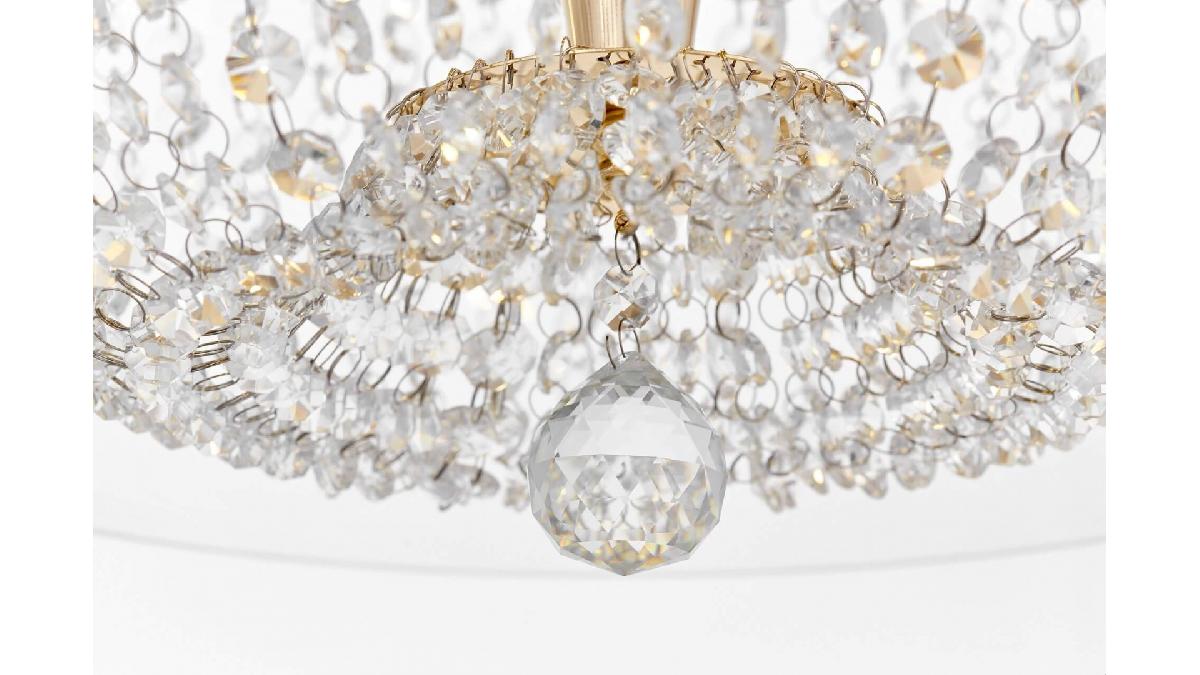 Подвесная люстра Lumina Deco Disposa LDP 7018-500 PR+F.GD