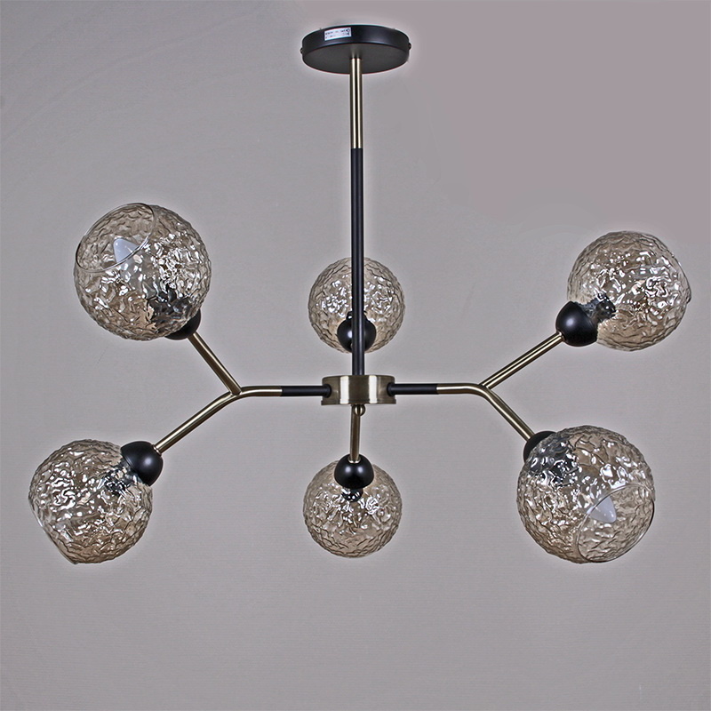 Люстра на штанге Illumico IL0268-6PSQ-79 BK AB