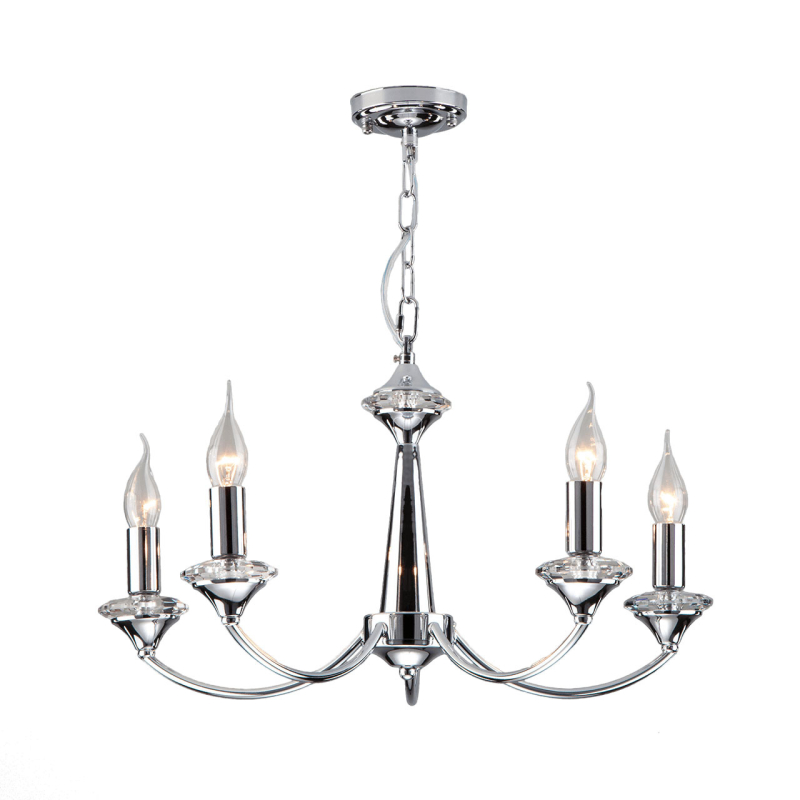 Подвесная люстра Eurosvet Garda 60096/5 хром