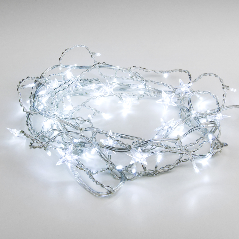 Гирлянда бахрома Eurosvet 100-002 белый 1,8*0,5м IP20