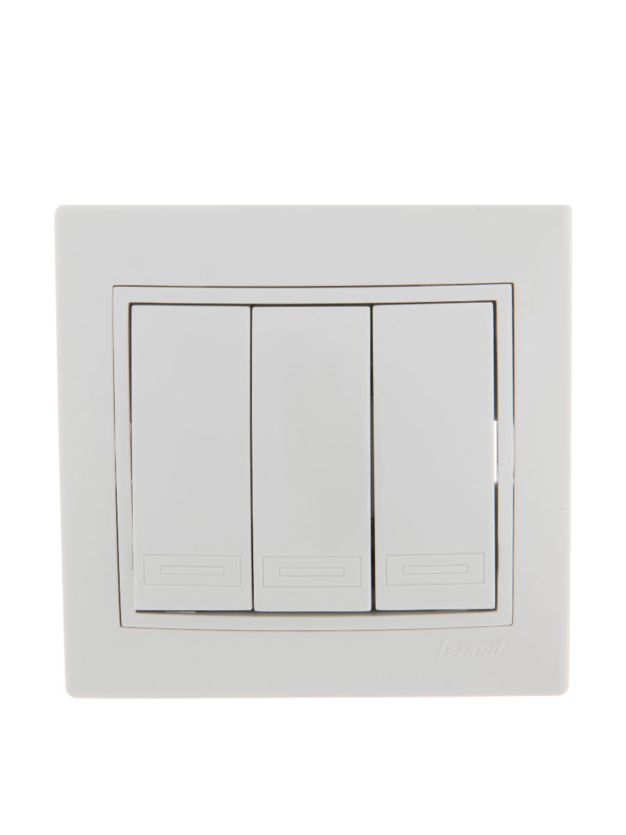 Выключатель тройной Lezard Mira 701-0202-109