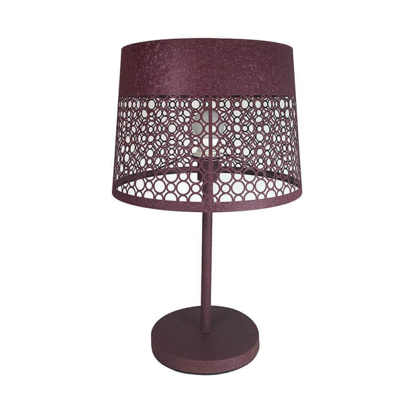 Настольная лампа красная Seven Fires Karved 39103.04.68.01C