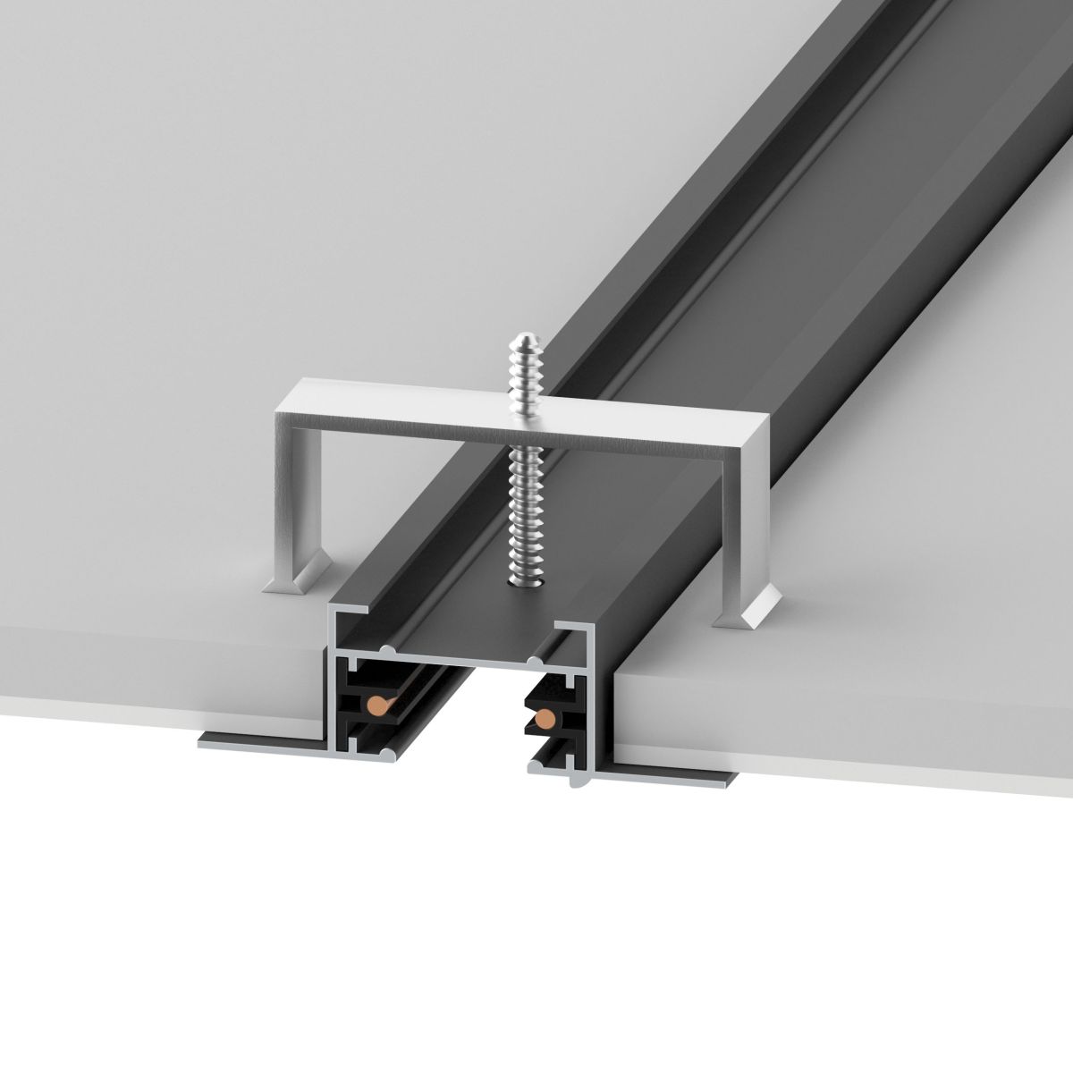 Фиксирующая скоба для 2-контактных встраиваемых треков 50102X, 50103X Barra Lightstar 501000