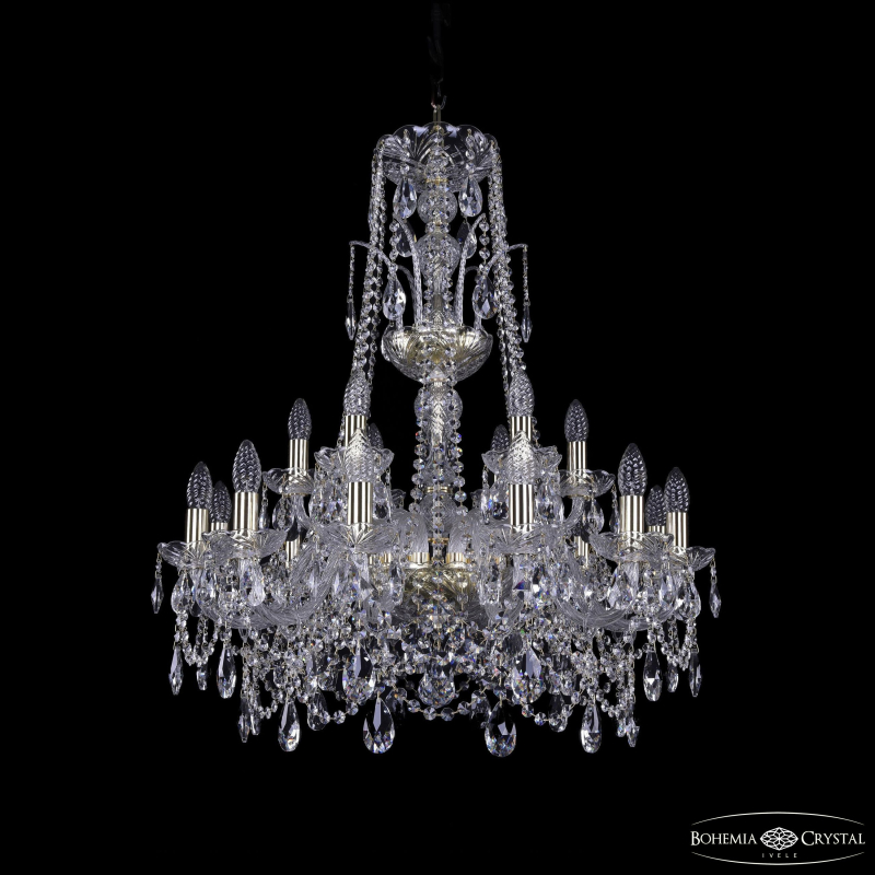 Подвесная люстра Bohemia Ivele Crystal 1411/12+6/240/XL-83 G