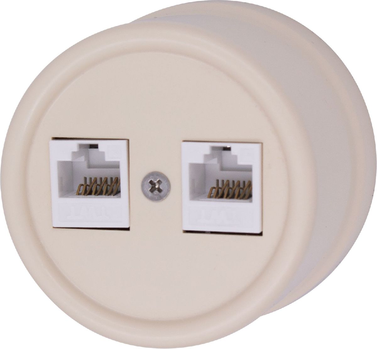 Розетка RJ45 информационная двойная Bironi Лизетта B1-302-24