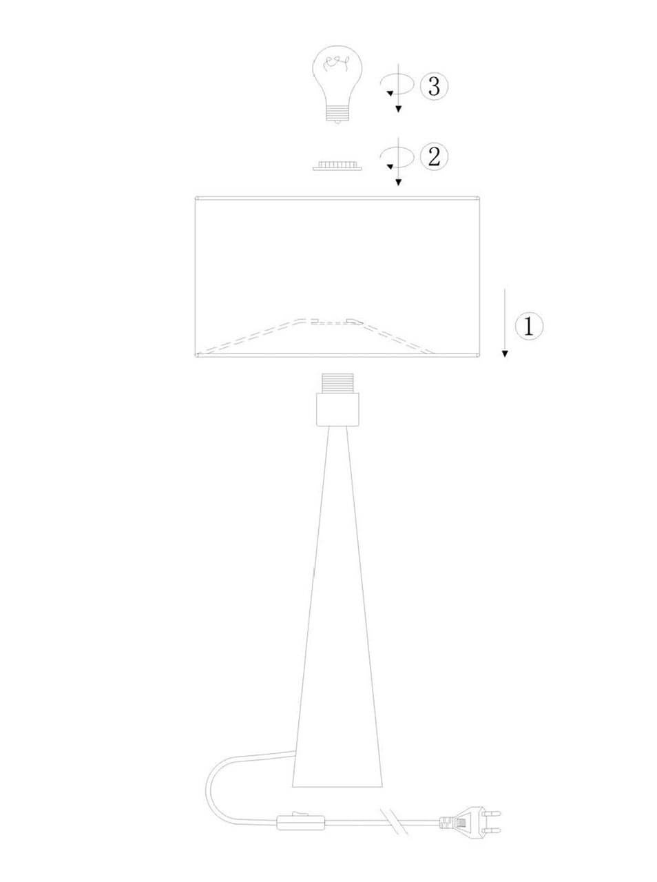 Настольная лампа Lucide Conos 30594/81/36