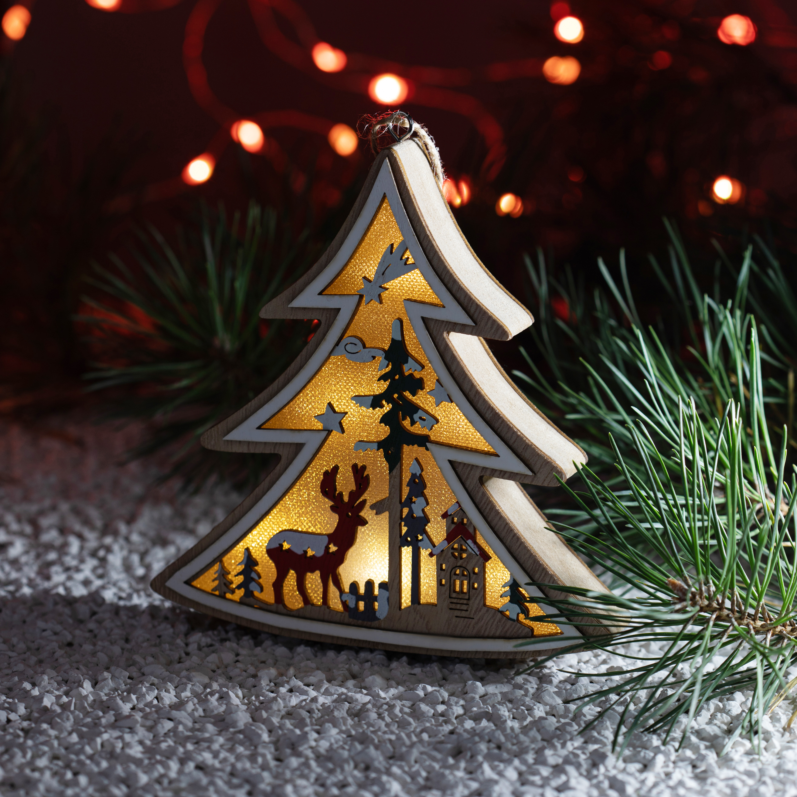 Новогодняя фигура Елочка Эра ENGDS-17 Б0056010