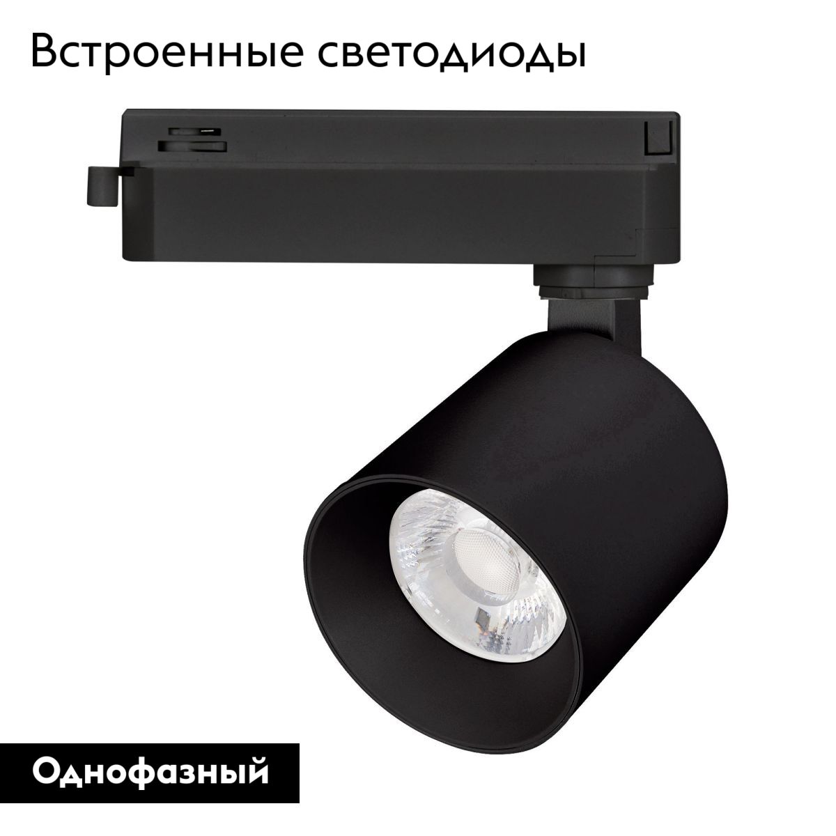 Трековый однофазный светильник Arlight LGD-DYKE-2TR-R60-8W Day4000 (BK, 20 deg, 230V) 052138