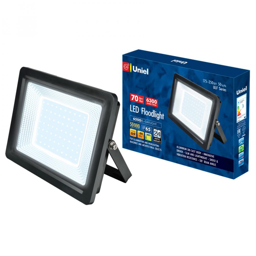 Прожектор светодиодный (UL-00006737) Uniel ULF-F19-50W/6500K IP65 175-250В Black