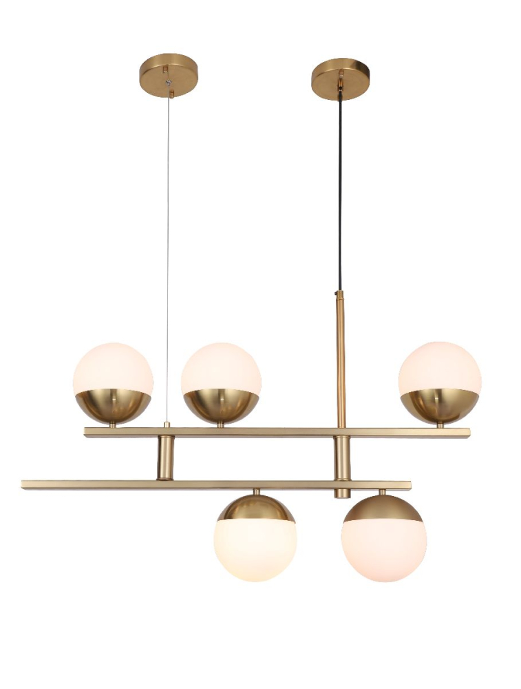 Подвесная люстра Elvan LU-7661/5-E14-GlWh