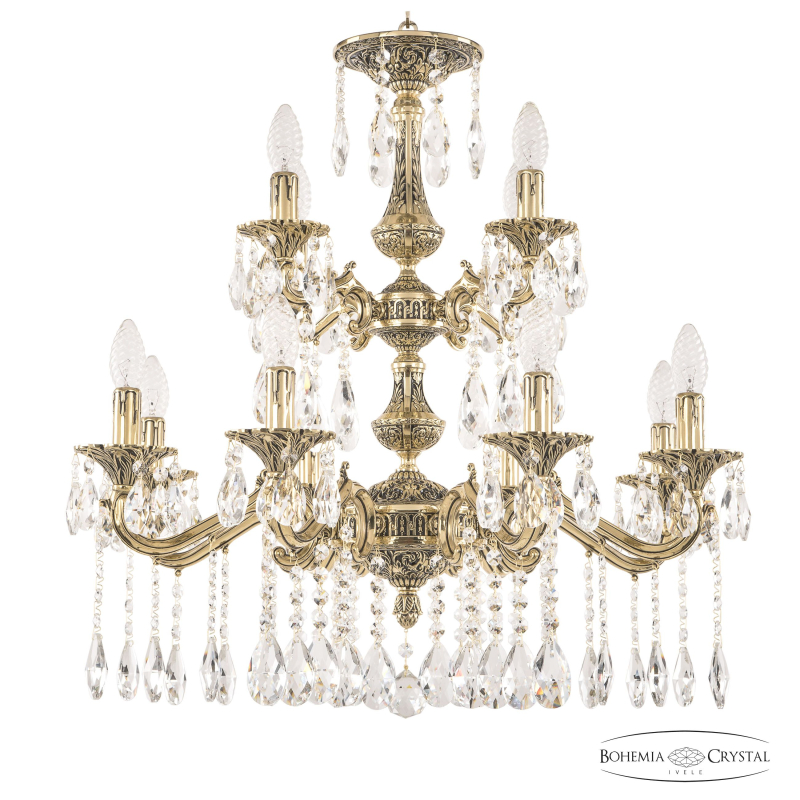 Подвесная люстра Bohemia Ivele Crystal Verona 72102/8+4/210/2d A GB