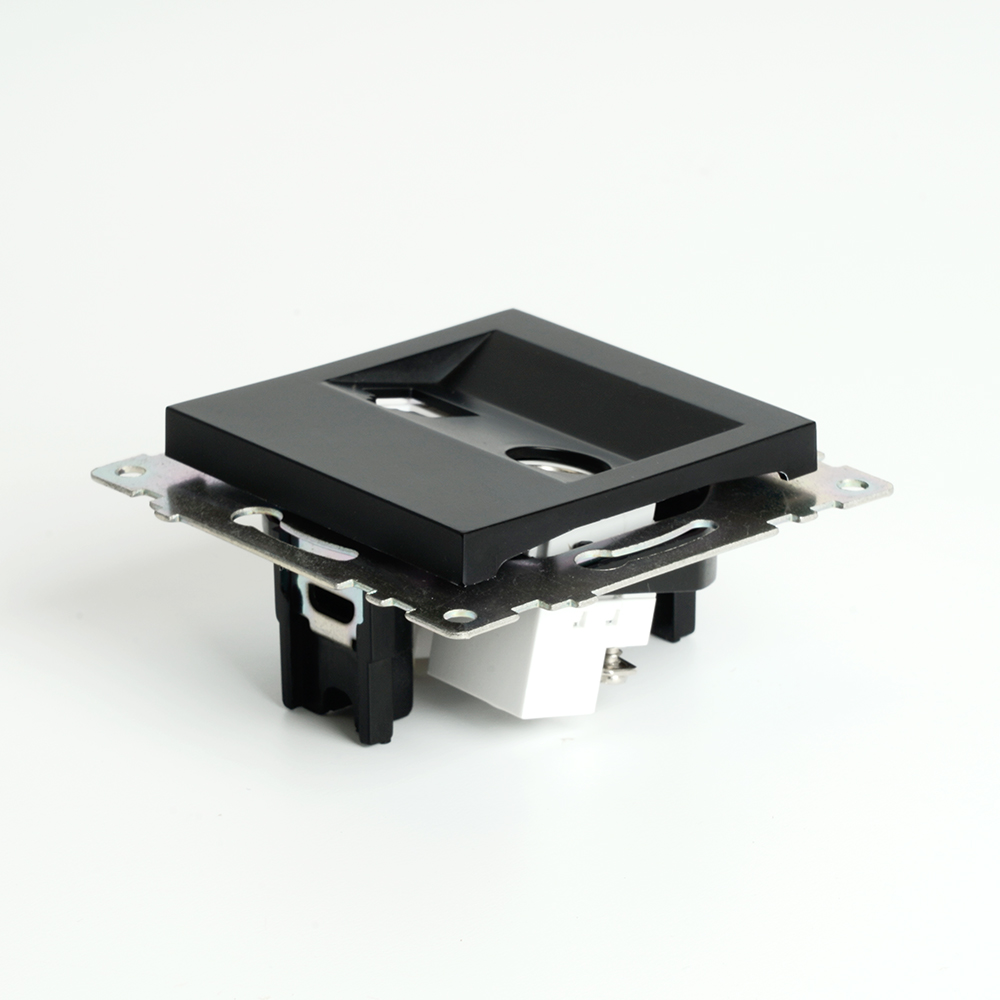 Розетка телевизионная и компьютерная RJ-45 Feron GLS00-7106-05 Катрин 49182