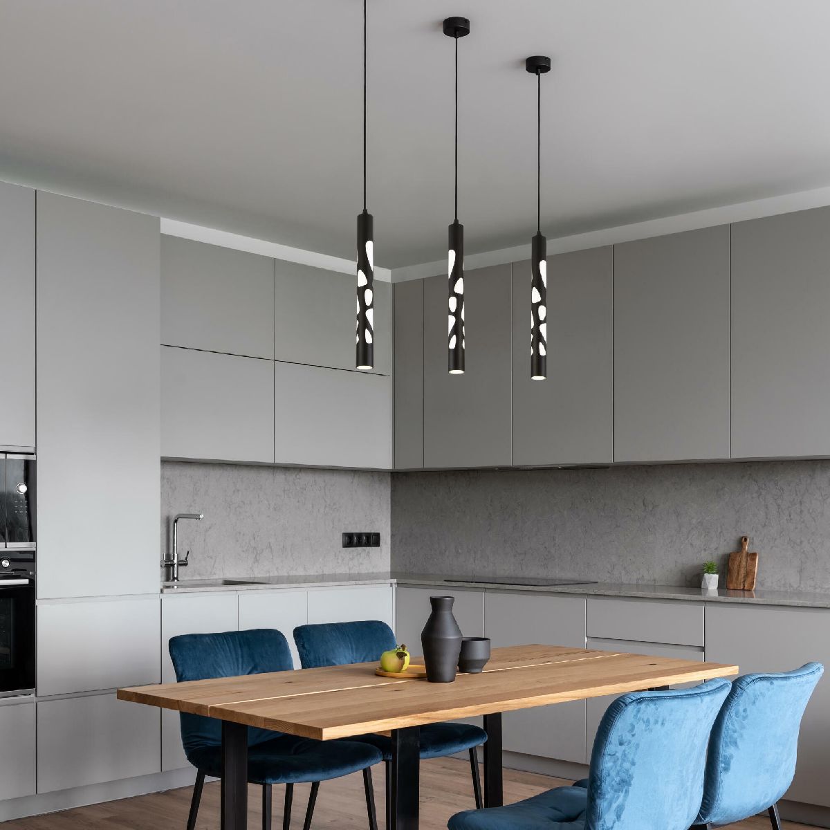 Подвесной светильник Eurosvet DLR037 12W 4200K черный матовый a055599