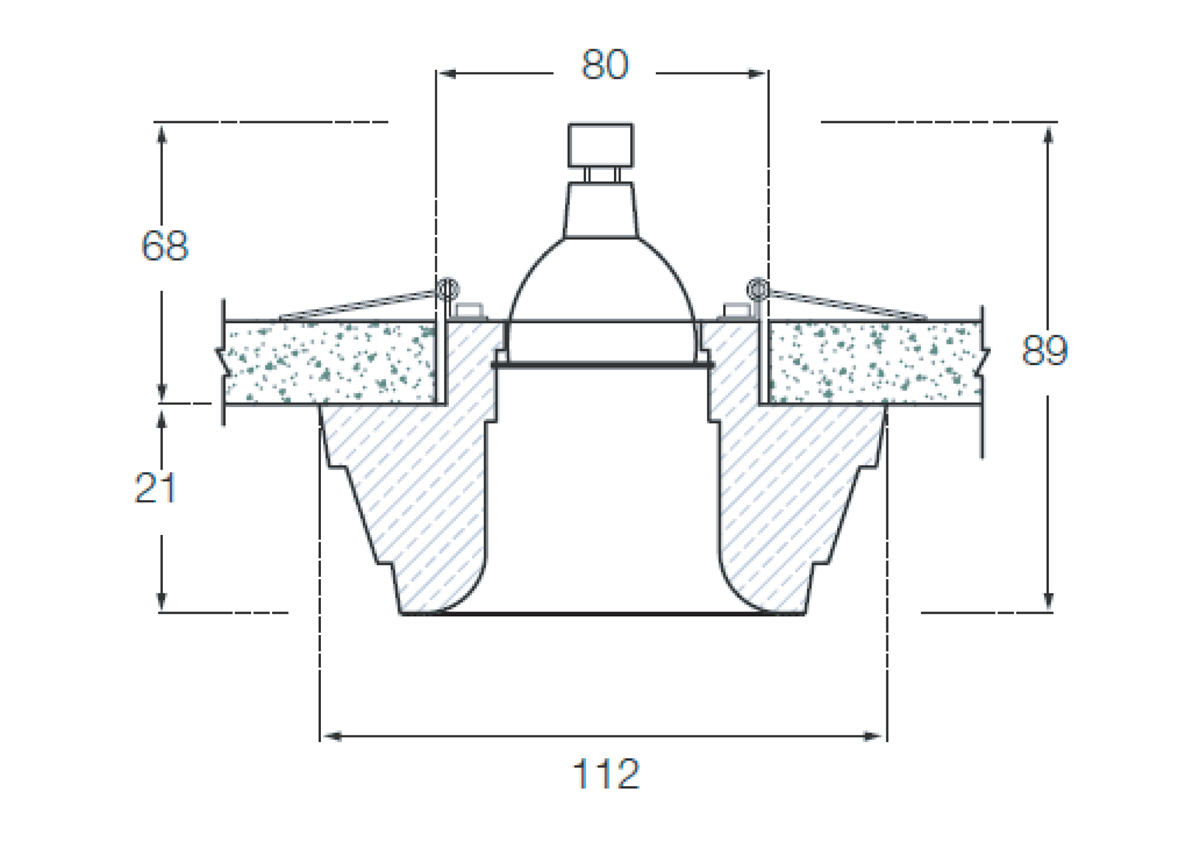 Встраиваемый светильник Donolux Decoro DL204G/1