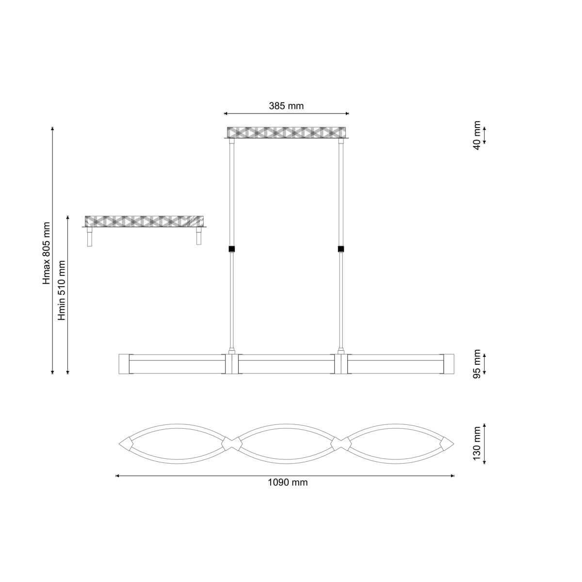 Подвесной светодиодный светильник Lucia Tucci Modena 172.2 LED