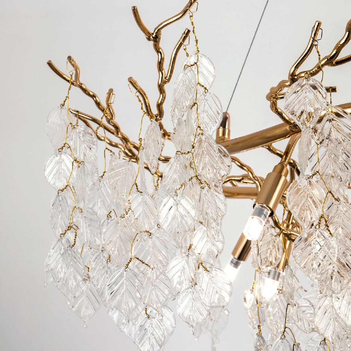 Подвесная люстра флористика Modestyle MS.2109.1200 GD