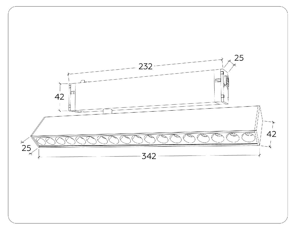 Трековый магнитный светильник Ambrella Light Magnetic 220V GL1351