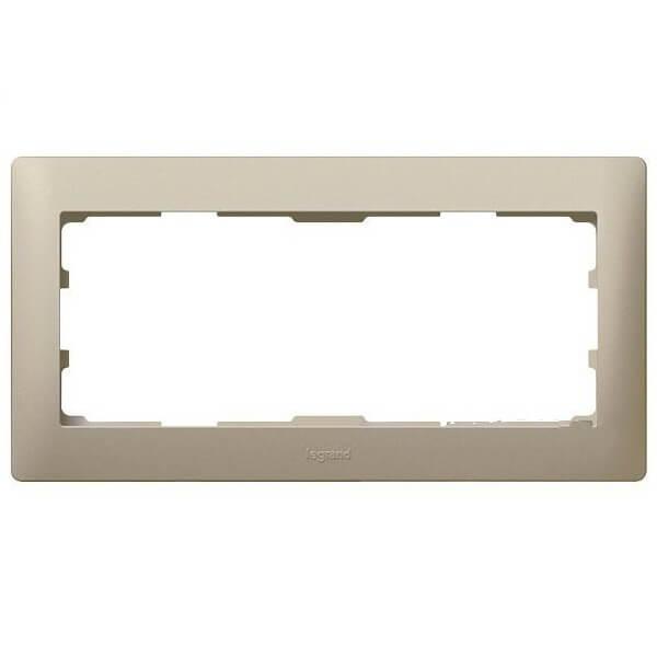 Рамка 2-модульная Legrand Galea Life для программируемых термостатов, системы домофона титан 771930