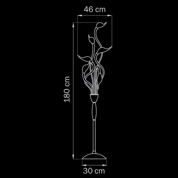 Торшер Lightstar Cigno Collo Wt 751766