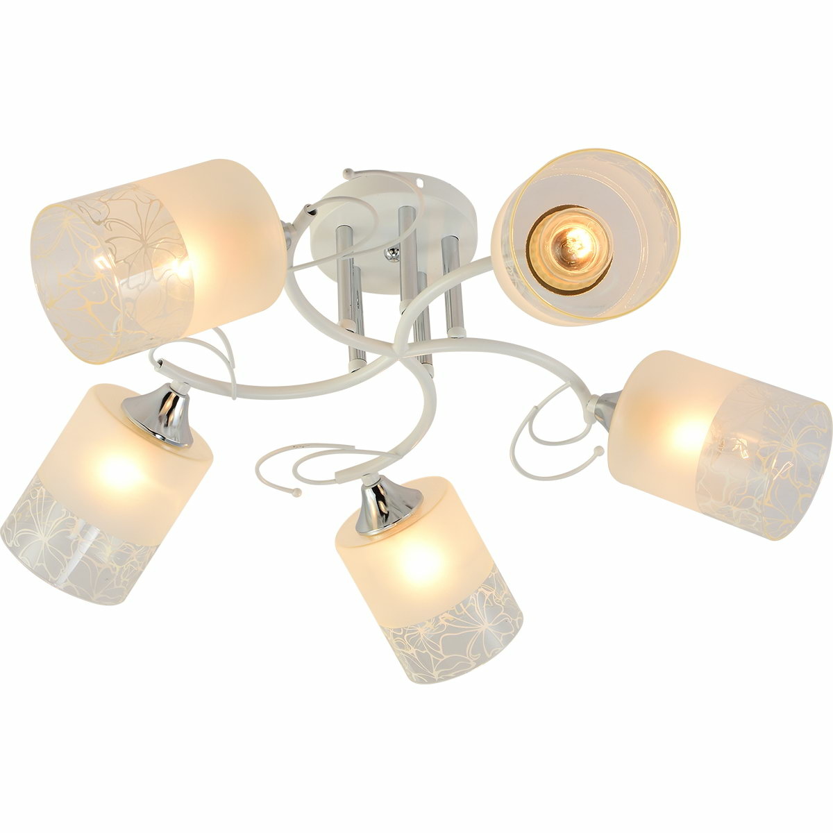 Люстра на штанге Reluce 11314-0.3-05 WH+CR