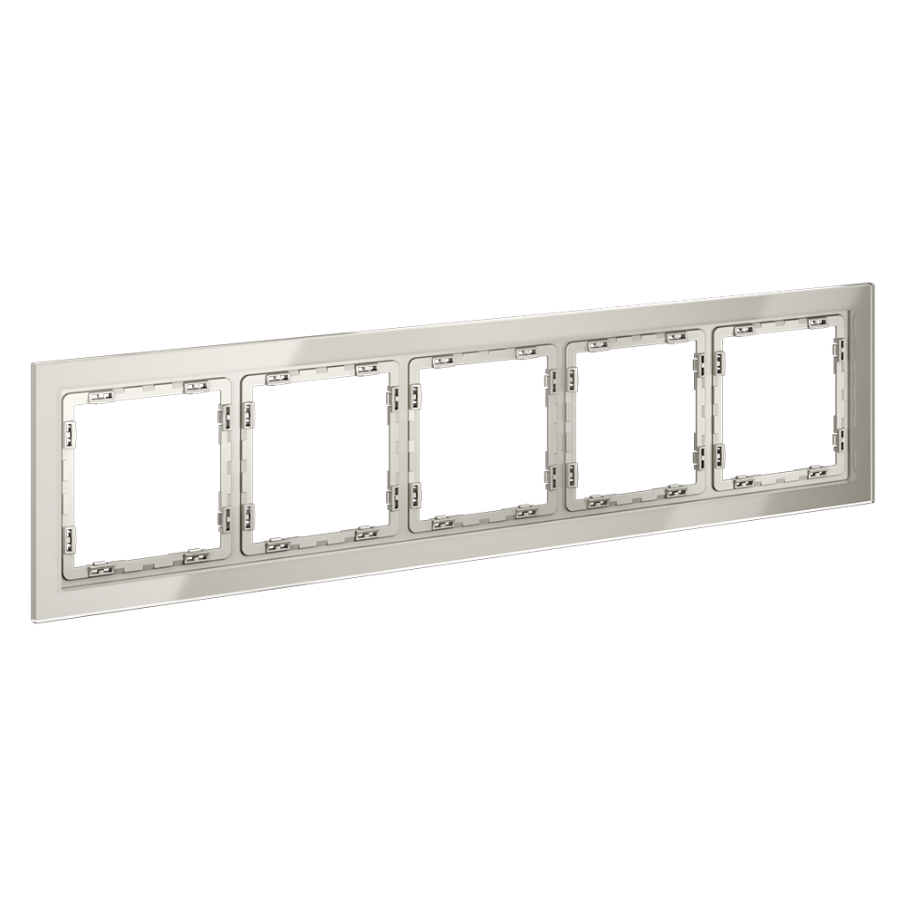 Рамка на 5 постов Voltum S70 VLS110503 (кашемир, стекло)