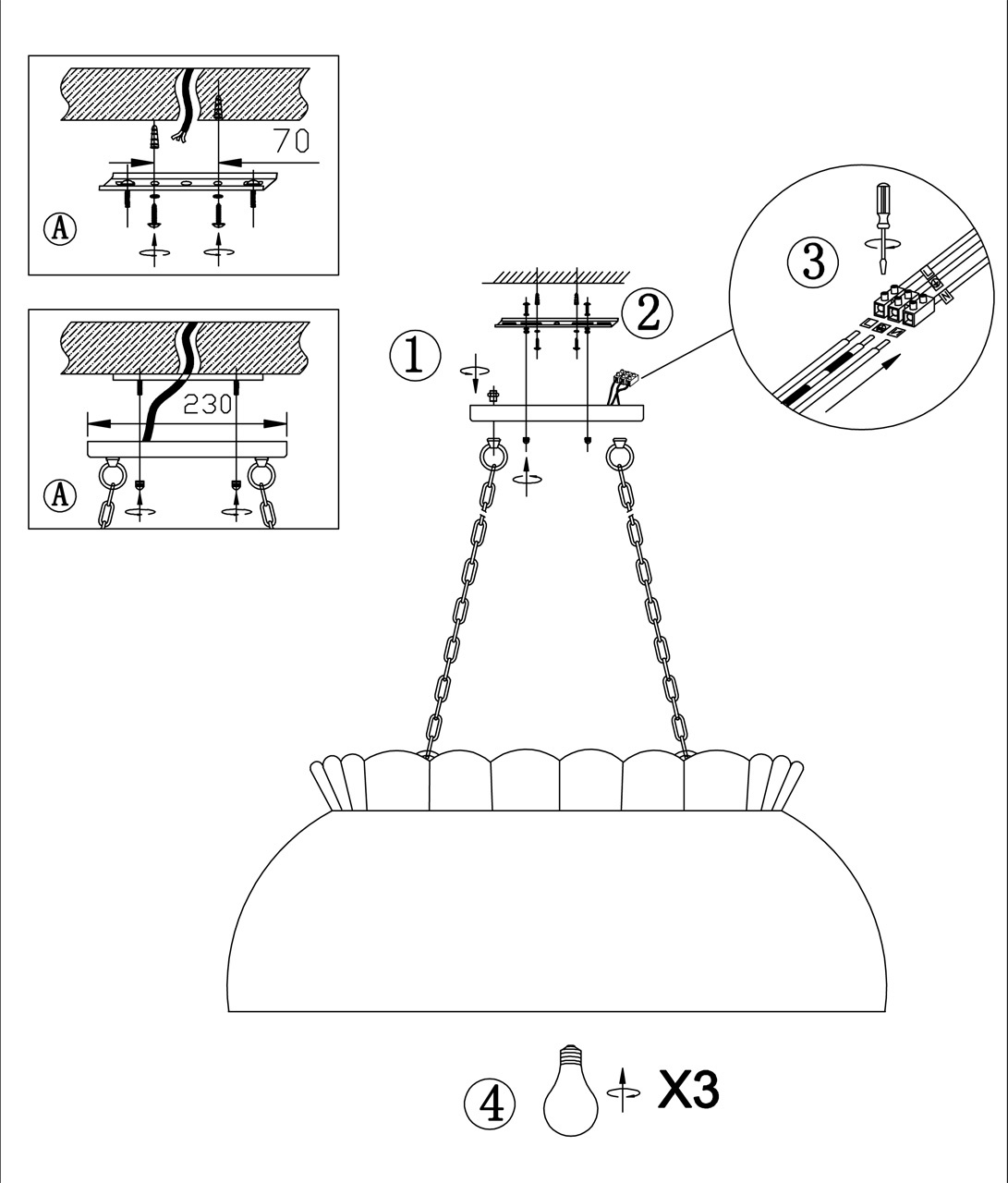 Подвесная люстра Odeon Light Garden 2525/3